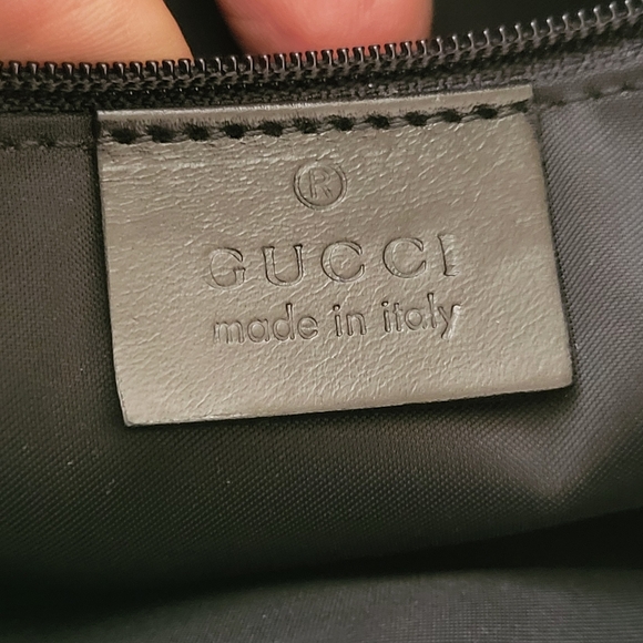 Gucci Leather Nylon Double Strap Shoulder Bag.. Authentic!! - Picture 8 of 16